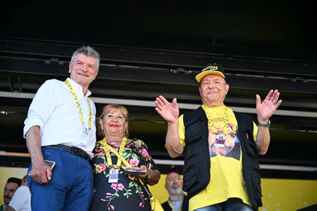 Sport Themen der Woche KW26 Sport Bilder des Tages 30-06-2024 Tour De France; Tappa 02 Cesenatico - Bologna; Thevenet, Bernard; Pantani, Tonina; Pantani, Paolo; Cesenatico; 