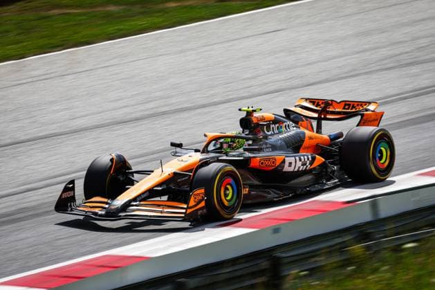 04 NORRIS Lando (gbr), McLaren F1 Team MCL38, action during the Formula 1 Qatar Airways Austrian Grand Prix 2024, 11th round of the 2024 Formula One World Championship, WM, Weltmeisterschaft from June 28 to 30, 2024 on the Red Bull Ring, in Spielberg, Austria - F1 - AUSTRIAN GRAND PRIX 2024 DPPI Panoramic  240630_R11_AUSTRIA_DP_AV3_2685