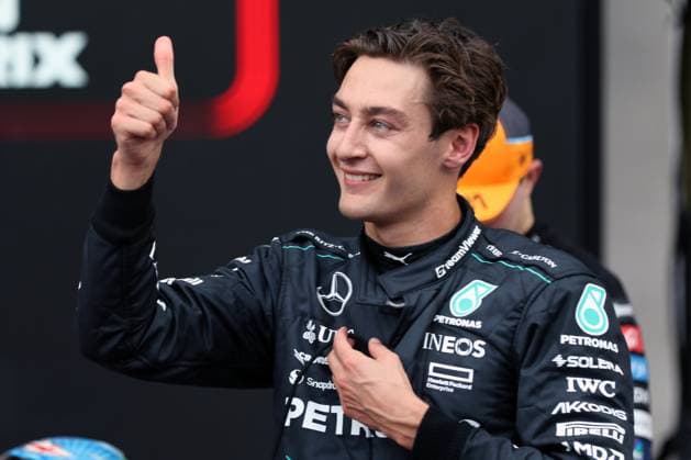 Spielberg, Österreich 27.- 30. Juni 2024: FIA - Formel 1 - WM - Großer Preis Österreich - 2024 Im Bild: George Russell (GBR) feiert seinen Sieg am Red Bull Ring Red Bull Ring Steiermark Copyright: xFotostandx xHorstxBernhardtx
