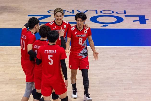 Volleyball, Nations League, Finale, Japan - Frankreich Japan - France 30.06.2024 Lodz, Poland, men s Volleyball Nations League, final round finals , game ( match ) Japan - France ; image shows: Masahiro Sekita (8) photo Katarzyna Plewczynska Fotostyk Copyright: xFotostykxPhotoxAgencyx 20240630FCTKP1053