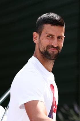 30th June 2024; All England Lawn Tennis and Croquet Club, London, England; Wimbledon Tennis Tournament, Practice Day; Novak Djokovic (SRB)  ActionPlus12662061 ShaunxBrooks