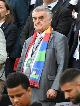 30.06.2024, xsltx, Fussball EM 2024 1 8 Finale, Spanien - Georgien emspor, v.l. Herbert Reul (Minister des Innern des Landes Nordrhein-Westfalen) (DFL DFB REGULATIONS PROHIBIT ANY USE OF PHOTOGRAPHS as IMAGE SEQUENCES and or QUASI-VIDEO) Köln