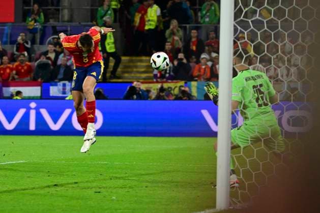 Tor zum 2:1 durch Fabian Ruiz 8 (Spanien), Spanien vs. Georgien, Fussball, UEFA EURO, EM, Europameisterschaft,Fussball 2024, Achtelfinale, 30.06.2024 Koeln Nordrhein-Westfalen Deutschland