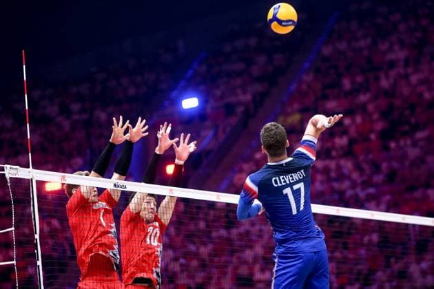 LODZ 30.06.2024 MECZ SIATKARSKA LIGA NARODOW 2024 PILKA SIATKOWA --- FIVB VOLLEYBALL NATIONS LEAGUE MATCH: JAPONIA - FRANCJA --- JAPAN - FRANCE N Z TREVOR CLEVENOT FOT. PAWEL PIOTROWSKI 400mm.pl NEWSPIX.PL --- Newspix.pl POLAND OUT!  20240630_PAP009