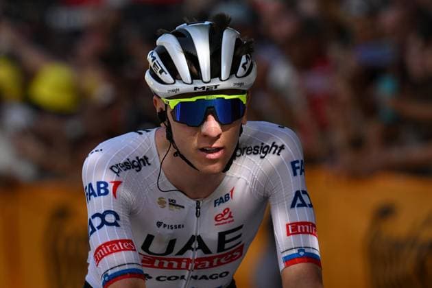 Bologna: Tadej Pogacar portrait after the second stage of the tour the France 2024 in Bologna during Stage 2 - Finish, Tour De France race in Bologna, Italy, June 30 2024 Tour De France race - Stage 2 - Finish  - ZUMAp169 20240630_zsa_p169_994 Copyright: xGianlucaxRicci IPAxSportx