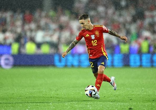 Alex Grimaldo of Spain Spain v Georgia, UEFA European Championship, EM, Europameisterschaft 2024, Round of 16, Football, Cologne Stadium, Cologne, Germany - 30 Jun 2024 EDITORIAL USE ONLY No use with unauthorised audio, video, data, fixture lists, club league logos or live services. Online in-match use limited to 120 images, no video emulation. No use in betting, games or single club league player publications.  Copyright: xMichaelxZemanek Shutterstockx 14562306fm