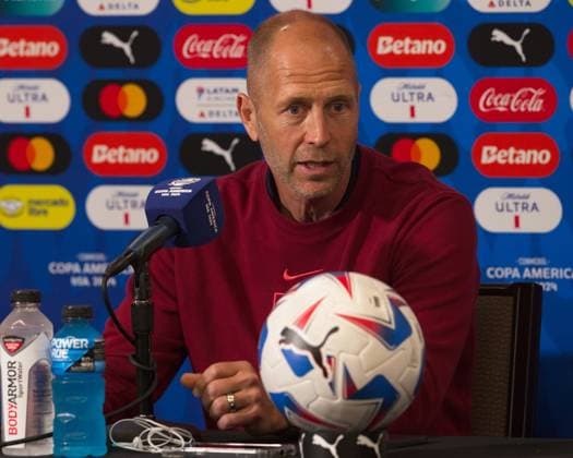 June 30, 2024, Kansas City, Missouri, USA: Team USA head coach GREGG BERHALTER gives a press conference, PK, Pressekonferenz at Arrowhead Stadium in Kansas City, Missouri on June 30, 2024. Kansas City USA - ZUMAh139 20240630_zap_h139_008 Copyright: xSerenaxS.Y.xHsux
