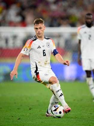 Joshua KIMMICH (GER) Aktion, Achtelfinale, Match M37, Deutschland (GER) - Daenemark (DEN) 2:0, am 29.06.2024 in Dortmund Deutschland. Fussball Europameisterschaft 2024 vom 14.06. - 14.07.2024 in Deutschland. Â
