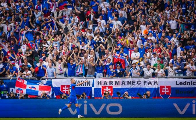 Gelsenkirchen, Germany. 30th Jun 2024. Ivan Schranz (Slovakia) England - Slovakia England - Slowakei 30.06.2024