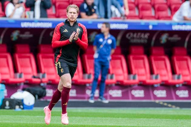 UEFA EURO, EM, Europameisterschaft,Fussball 2024: Frankreich - Belgien; 01.07.2024 Kevin De Bruyne (Belgien, 7). UEFA EURO 2024: Achtelfinale: Frankreich - Belgien; Düsseldorf Arena, Düsseldorf am 01.07.2024 Copyright: xBEAUTIFULxSPORTS Meuselx