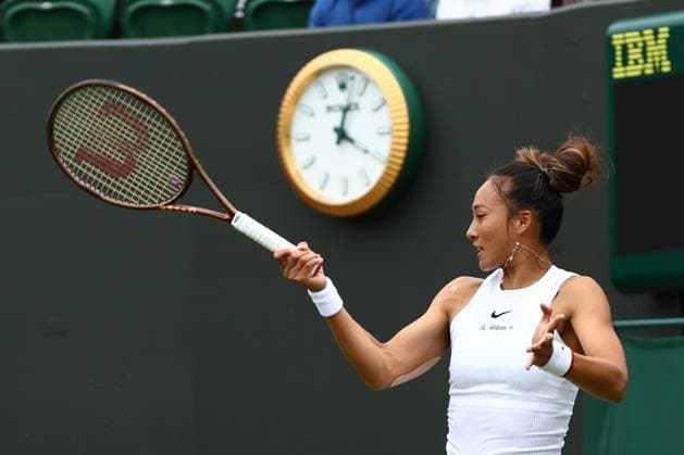 Qinwen Zheng of China Wimbledon Tennis Championships, Day 1, The All England Lawn Tennis and Croquet Club, London, UK - 01 Jul 2024  Copyright: xJamesxMarsh Shutterstockx 14565034cd