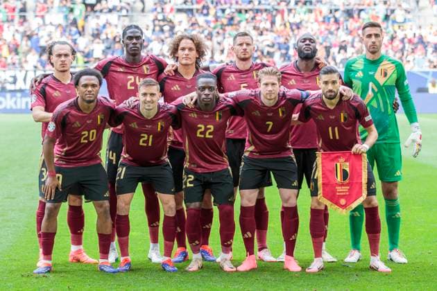 UEFA EURO, EM, Europameisterschaft,Fussball 2024: Frankreich - Belgien; 01.07.2024 Mannschaftsfoto Belgien. UEFA EURO 2024: Achtelfinale: Frankreich - Belgien; Düsseldorf Arena, Düsseldorf am 01.07.2024 Copyright: xBEAUTIFULxSPORTS Meuselx