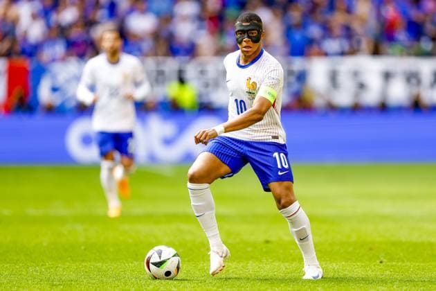 DUSSELDORF, Dusseldorf Arena ,01-07-2024 , European Football Championship Euro2024, round of 16 match no.42 between France and Belgium, France player Kylian Mbappe France - Belgium (Euro2024)  x25653479x Copyright: