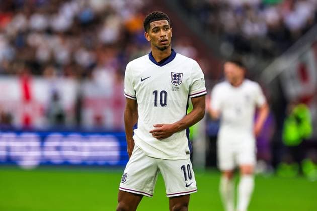 England v Slovakia Euro 2024 30 06 2024. Round of 16 Jude Bellingham of England during the Round of 16 Euro 2024 match between England and Slovakia at Veltins Arena, Gelsenkirchen, Germany on 30 June 2024. Editorial use only , Copyright: xNigelxKeenex PSI-19907-0187