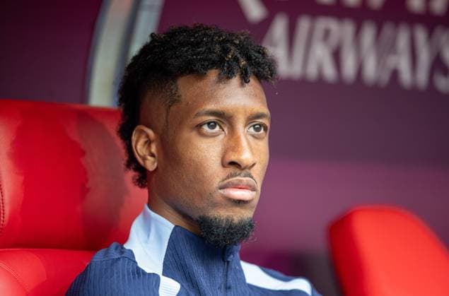 Fussball, Herren, Saison 2023 24, Euro 2024 (Achtelfinale) in Düsseldorf, Frankreich - Belgien, Kingsley Coman (Frankreich) auf der Bank, 01.07. 2024, Copyright: xSebastianxRäppold MatthiasxKochx
