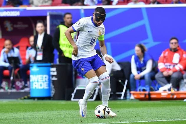Fußball UEFA EURO, EM, Europameisterschaft,Fussball 2024 Achtelfinale Frankreich - Belgien am 01.07.2024 in der Düsseldorf Arena in Düsseldorf Kylian Mbappe ( Frankreich )