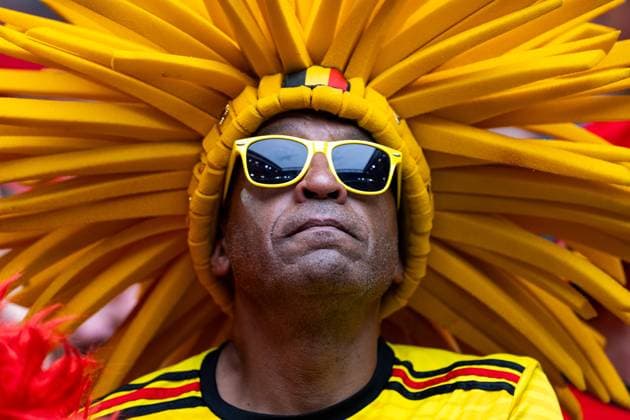 Fan von Belgien, GER, France (FRA) vs Belgium (BEL), Fussball Europameisterschaft, UEFA EURO, EM, Europameisterschaft,Fussball 2024, Round of 16, 01.07.2024 GER, France (FRA) vs Belgium (BEL), Fussball Europameisterschaft, UEFA EURO 2024, Round of 16, 01.07.2024 Duesseldorf Copyright: xEibner-Pressefoto Memmlerx EP_MMR
