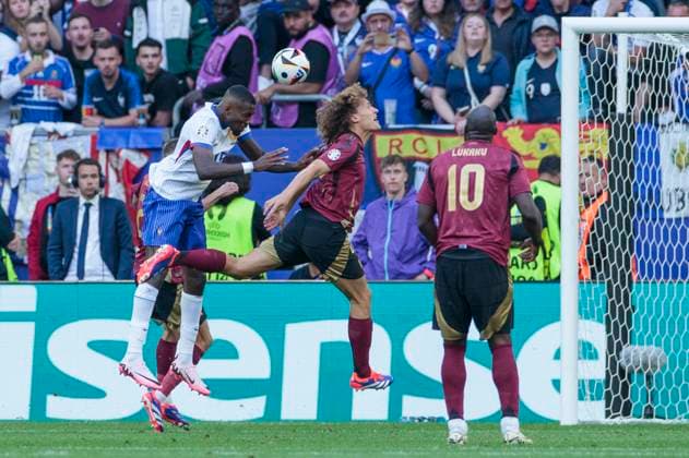 UEFA EURO, EM, Europameisterschaft,Fussball 2024: Frankreich - Belgien; 01.07.2024 Marcus Thuram (Frankreich, 15) mit einer Chance. UEFA EURO 2024: Achtelfinale: Frankreich - Belgien; Düsseldorf Arena, Düsseldorf am 01.07.2024 Copyright: xBEAUTIFULxSPORTS Meuselx
