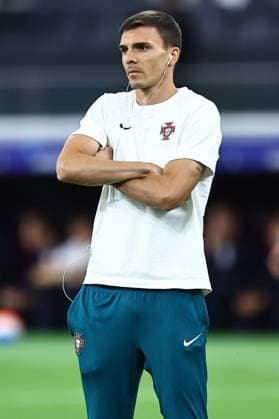 Joao Palhinha of Portugal on the pitch prior to kick off Portugal v Slovenia, UEFA European Championship, EM, Europameisterschaft 2024, Round of 16, Football, Frankfurt Arena, Frankfurt, Germany - 01 Jul 2024 EDITORIAL USE ONLY No use with unauthorised audio, video, data, fixture lists, club league logos or live services. Online in-match use limited to 120 images, no video emulation. No use in betting, games or single club league player publications.  Copyright: xMichaelxZemanek Shutterstockx 14566640k