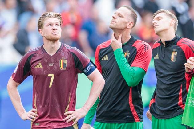 UEFA EURO, EM, Europameisterschaft,Fussball 2024: Frankreich - Belgien; 01.07.2024 Kevin De Bruyne (Belgien, 7). UEFA EURO 2024: Achtelfinale: Frankreich - Belgien; Düsseldorf Arena, Düsseldorf am 01.07.2024 Copyright: xBEAUTIFULxSPORTS Meuselx