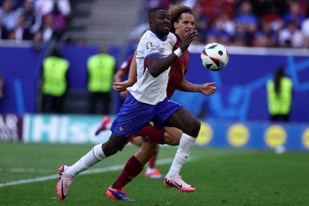 France vs Belgium Marcus Thuram of France in action during the UEFA EURO, EM, Europameisterschaft,Fussball 2024 round of 16 match between France and Belgium at Arena Dusseldorf on July 1, 2024 in Dusseldorf, Germany. Dusseldorf Arena Dusseldorf Germany Copyright: xMarcoxCanonierox