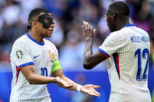 Dusseldorf (Germania) 01 07 2024 - Euro 2024 Francia-Belgio foto Image nella foto: esultanza gol Randal Kolo Muani 