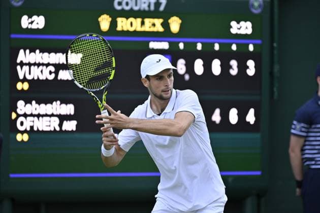 Tennis : Wimbledon 2024 - England - Vukic - Australia Tennis : Wimbledon 2024 - England - 01 07 2024 ChrysleneCaillaud Panoramic 