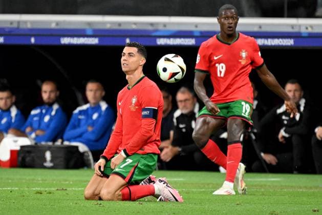 01.07.2024, xjhx, Fussball EM 2024 1 8 Finale, Portugal - Slowenien emspor, v.l. Cristiano Ronaldo (Portugal) (UEFA REGULATIONS PROHIBIT ANY USE OF PHOTOGRAPHS as IMAGE SEQUENCES and or QUASI-VIDEO) Frankfurt am Main