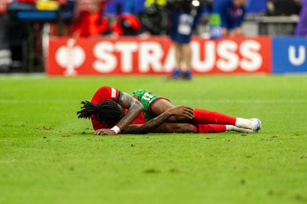 Portugal v Slovenia, UEFA EURO, EM, Europameisterschaft,Fussball 2024, Frankfurt, Germany Frankfurt, Germany. 01st, July 2024. Rafael Leao (17) of Portugal seen during the UEFA Euro 2024 round of 16 match between Portugal and the Slovenia at Deutsche Bank Park in Frankfurt. Frankfurt Germany  Copyright: xGonzalesxPhoto FrederikkexJensenx