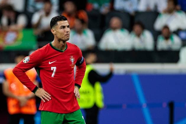 UEFA EURO, EM, Europameisterschaft,Fussball 2024: Portugal - Slowenien; 01.07.2024 Cristiano Ronaldo dos Santos Aveiro (Portugal, 7) frustriert UEFA EURO 2024: Portugal - Slowenien; Frankfurt Arena Frankfurt am 01.07.2024 Copyright: xBEAUTIFULxSPORTS Wunderlx