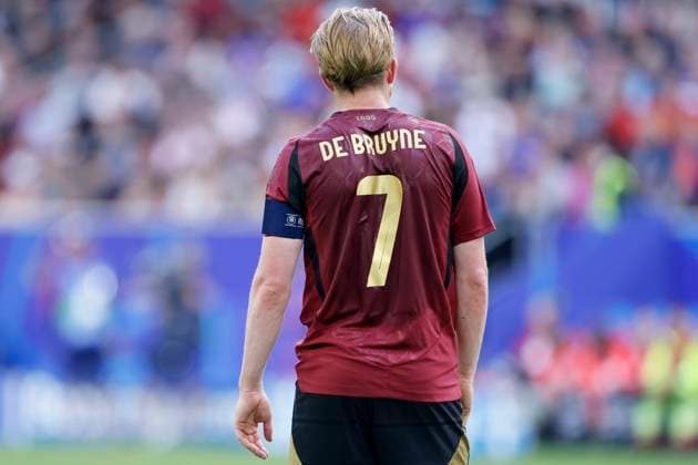 France v Belgium: Round of 16 - UEFA EURO, EM, Europameisterschaft,Fussball 2024 Kevin De Bruyne of Belgium back view during the UEFA EURO 2024 round of 16 match between France and Belgium at Düsseldorf Arena on July 1, 2024 in Dusseldorf, Germany. Düsseldorf Düsseldorf Arena Germany Germany Copyright: xRichardxSellers Sportsphoto APLx 14043598