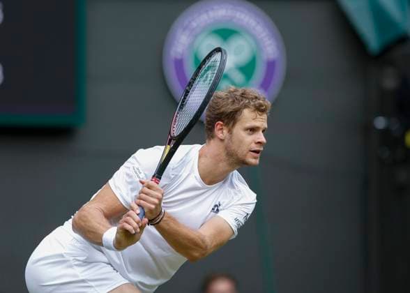 Yannick Hanfmann (GER) Tennis - Wimbledon 2024 - Grand Slam ITF ATP, Tennis Herren WTA, Tennis Damen - AELTC - London - - Great Britain - 1 July 2024. Copyright: xJuergenxHasenkopfx