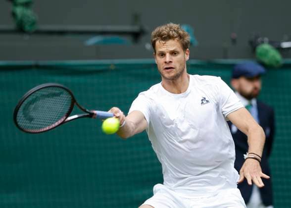 Yannick Hanfmann (GER) Tennis - Wimbledon 2024 - Grand Slam ITF ATP, Tennis Herren WTA, Tennis Damen - AELTC - London - - Great Britain - 1 July 2024. Copyright: xJuergenxHasenkopfx
