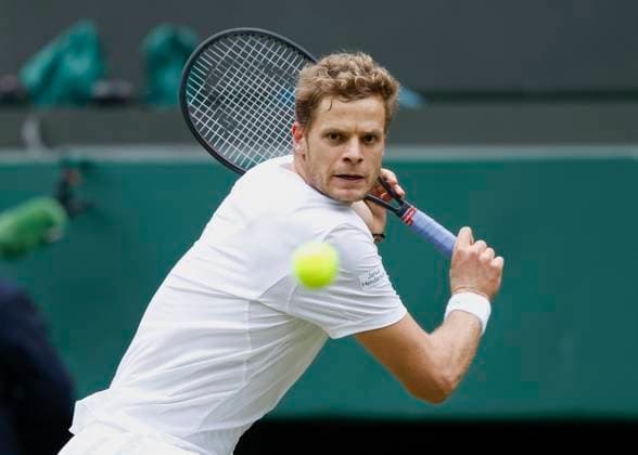 Yannick Hanfmann (GER) Tennis - Wimbledon 2024 - Grand Slam ITF ATP, Tennis Herren WTA, Tennis Damen - AELTC - London - - Great Britain - 1 July 2024. Copyright: xJuergenxHasenkopfx