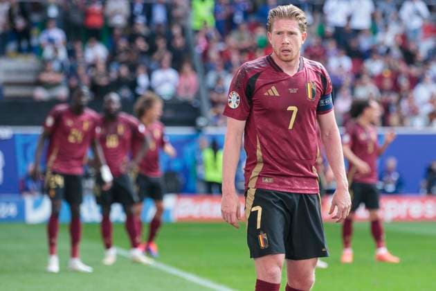 UEFA EURO, EM, Europameisterschaft,Fussball 2024: Frankreich - Belgien; 01.07.2024 Kevin De Bruyne (Belgien, 7). UEFA EURO 2024: Achtelfinale: Frankreich - Belgien; Düsseldorf Arena, Düsseldorf am 01.07.2024 Copyright: xBEAUTIFULxSPORTS Meuselx