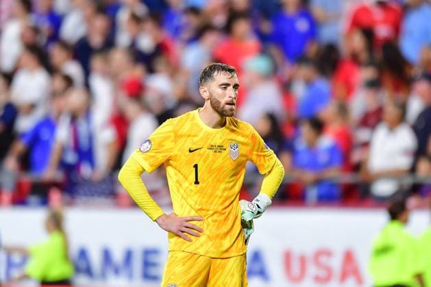Fußball, Copa America, USA - Uruguay RECORD DATE NOT STATED Copa America USA 2024 United States vs Uruguay Matt Turner of USA during the CONMEBOL Copa America 2024 group C match between United States (USA) and Uruguay, at GEHA Field at Arrowhead Stadium, on July 01, 2024 in Kansas City, Kansas, United States. KANSAS CITY KANSAS UNITED STATES  Copyright: xIsaacxOrtizx 20240701220830_CA_GC_2024_USA_URU_TURNER181