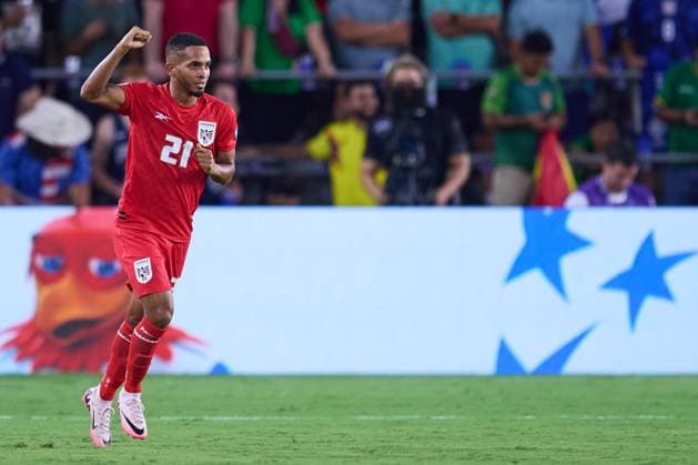 Fußball, Copa America, Bolivien - Panama RECORD DATE NOT STATED Copa America USA 2024 Bolivia vs Panama Cesar Yanis celebrates his goal 1-3 of Panama during the CONMEBOL Copa America 2024 group C match between Bolivia and Panama, at Ioter-Co Stadium, on July 01, 2024 in Orlando, Florida United States. ORLANDO FLORIDA UNITED STATES  Copyright: xJosexLuisxMelgarejox 20240701220729_CA_GC_2024_BOL_PAN_YANIS130