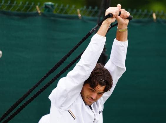 Taylor Fritz exercising Wimbledon Tennis Championships, Day 2, The All England Lawn Tennis and Croquet Club, London, UK - 02 Jul 2024  Copyright: xJavierxGarcia Shutterstockx 14567681dh