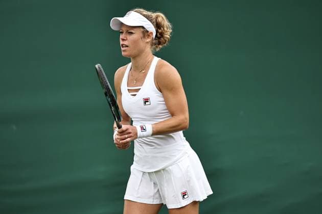 Laura Siegemund, GER, during first round of 2024 All England Lawn Tennis Championships at Wimbledon, womens singles, London, 02 07 2024; -