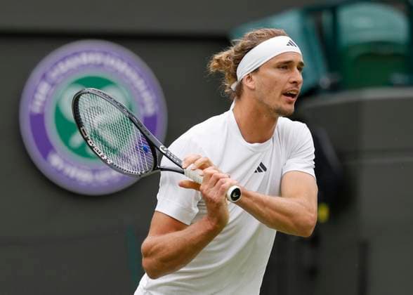 Alexander Zverev (GER) Tennis - Wimbledon 2024 - Grand Slam ITF ATP, Tennis Herren WTA, Tennis Damen - AELTC - London - - Great Britain - 2 July 2024. Copyright: xJuergenxHasenkopfx