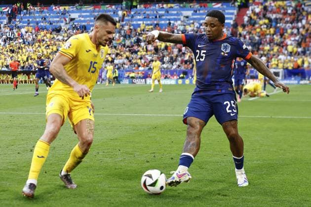 MUNCHEN, 02-07-2024, Stadium Allianz Arena, European Football Championship Euro2024, Round of 16 match no.40 between Romania and Netherlands. Romania - Netherlands (Euro2024)  x25661265x Copyright: