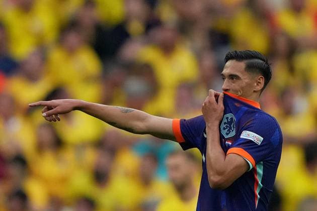 Tijjani Reijnders of the Netherlands during the Euro 2024 soccer match between Romania and Netherlands at the Munich Football Arena , Munich , Germany - Tuesday July 2 , 2024. - Soccer .  Copyright: xSpada LaPressex
