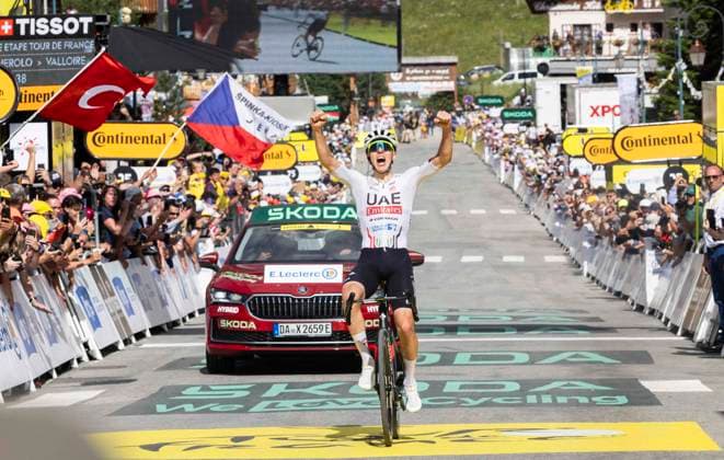 02-07-2024 Tour De France; Tappa 04 Pinerolo - Valloire; 2024, Uae Team Emirates; Pogacar, Tadej; Valloire; 