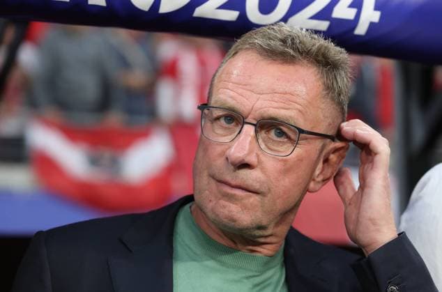 02.07.2024, xtgx, Fussball EM 2024 1 8 Finale, Österreich - Türkei emspor, v.l. Trainer Ralf Rangnick (Oesterreich) (UEFA REGULATIONS PROHIBIT ANY USE OF PHOTOGRAPHS as IMAGE SEQUENCES and or QUASI-VIDEO) Leipzig
