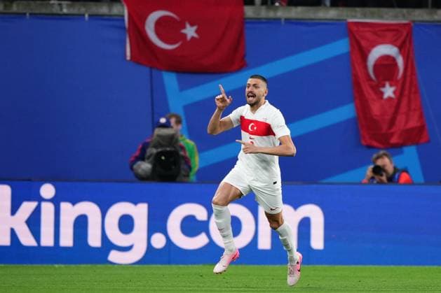 GER: Austria v Turkiye. UEFA EURO, EM, Europameisterschaft,Fussball 2024 Merih Demiral of Turkiye celebrates the 0-1 during the UEFA Euro 2024 match between Austria and Turkiye, Round of 16, played at Red Bull Arena Stadium on July 2, 2024 in Leipzig, Germany. kpng Copyright: xBaguxBlancox xPRESSINPHOTOx PS_240702_AUS_TUR_002