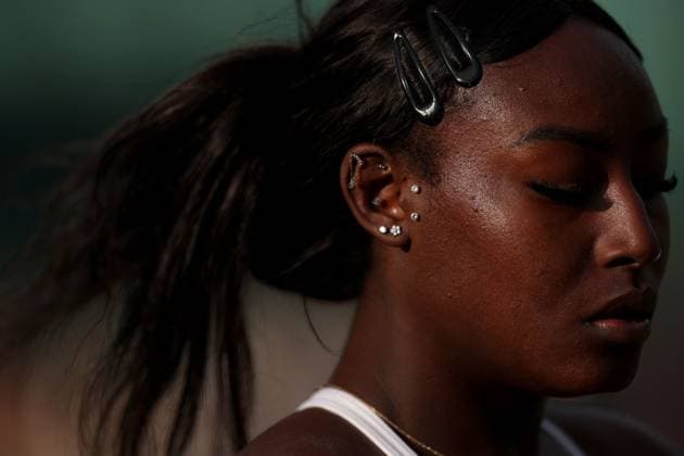 Alycia Parks of USA in action Wimbledon Tennis Championships, Day 2, The All England Lawn Tennis and Croquet Club, London, UK - 02 Jul 2024  Copyright: xEllaxLing Shutterstockx 14567679az