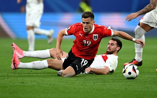 Fussball Euro 2024 Achtelfinale 02.07.2024 Oesterreich - Tuerkei Christoph Baumgartner (Oesterreich)