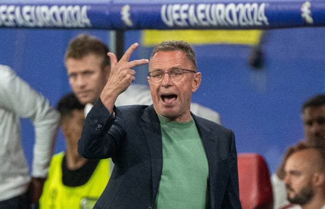 Fussball, Herren, Saison 2023 24, UEFA EURO, EM, Europameisterschaft,Fussball EM 2024, Achtelfinale in Leipzig, Österreich - Türkei, Trainer Ralf Rangnick (Österreich), 02.07. 2024, Copyright: xMatthiasxKochx