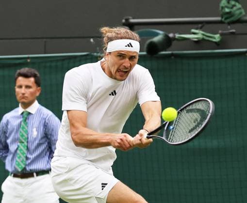 TENNIS - Wimbledon 2024 LONDON,ENGLAND,02.JUL.24 - TENNIS - ATP, Tennis Herren World Tour, Wimbledon, Grand Slam. Image shows Alexander Zverev (GER).  GEPAxpictures xAlanxGrieves