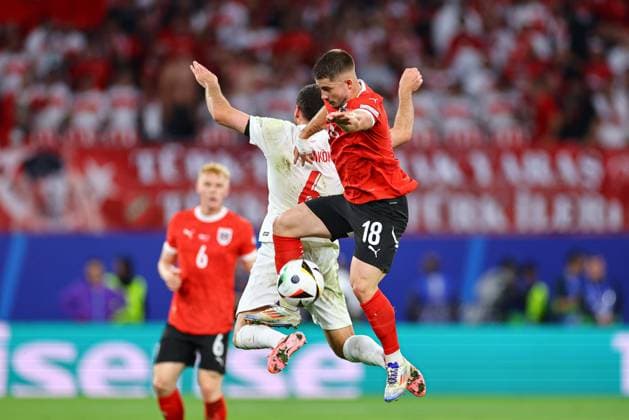 2024.07.02 Lipsk Pilka nozna Reprezentacja Mistrzostwa Europy EURO 2024 Niemcy Austria - Turcja N z Romano Schmid Foto Pawel Andrachiewicz PressFocus 2024.07.02 Lipsk Football European Championships 2024 EURO 2024 Germany Austria - Turkiye Romano Schmid Credit: Pawel Andrachiewicz PressFocus NEWSPIX.PL --- Newspix.pl  20240702_xPF_PA038
